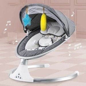 Portable Bluetooth Electric Baby Sleeping Cradle Rocker Baby Swing Infant Cradle
